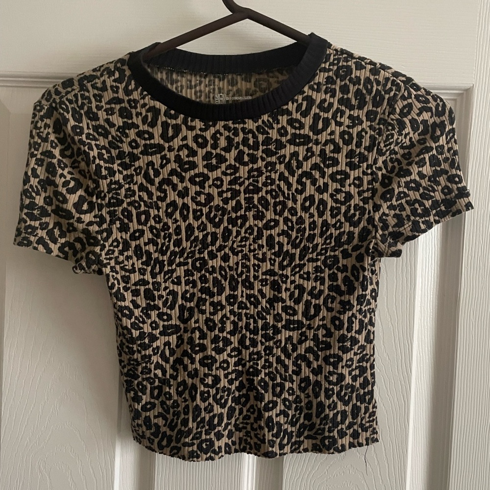 Leopard Print Crop Top